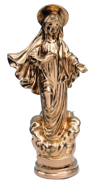 Immagine di Statua Madonna di Medjugorje 100 cm effetto bronzo