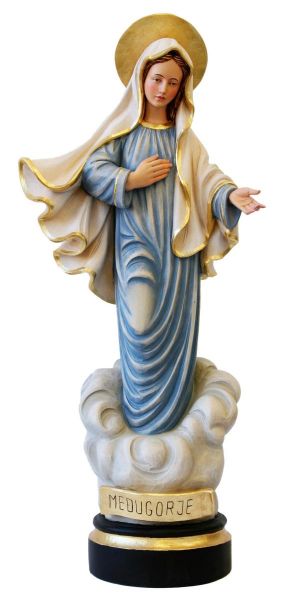 Picture of Our Lady of Medjugorje 100 cm (39,4 in) painted fiberglass Statue