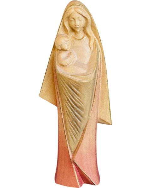 Imagen de Estatua Madonna con Niño minimalista 100 cm madera pintada