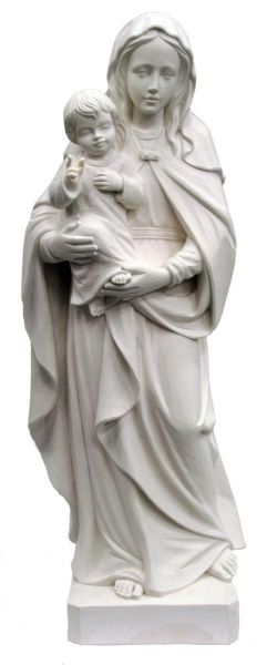 Immagine di Statua Madonna della Speranza 60 cm vetroresina bianca