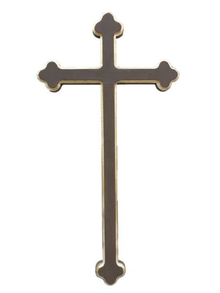 Immagine di Croce di San Damiano 60 cm legno dipinto
