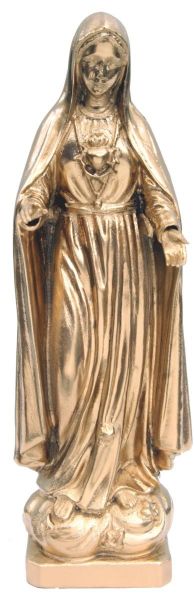 Immagine di Statua Madonna di Fatima con Cuore spinato 100 cm effetto bronzo