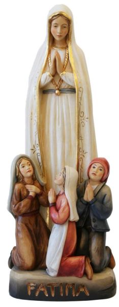 Picture of Our Lady of Fatima with little Shepherds 60 cm (23,6 in) Statue