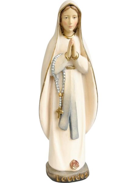 Imagen de Virgen de Lourdes 100 cm Estatua madera pintada