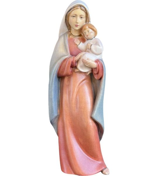 Imagen de Estatua Madonna y Niño estilizada 100 cm madera pintada