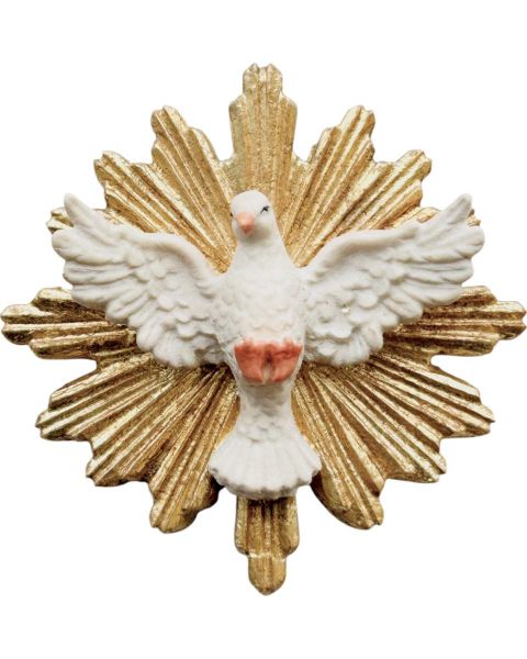 Immagine di Statua Spirito Santo con raggiera 16 cm legno dipinto
