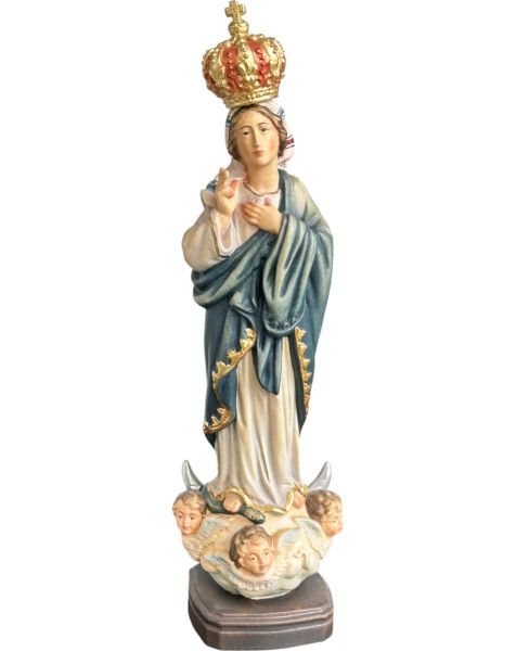 Immagine di Statua Madonna di Sameiro 15 cm legno dipinto