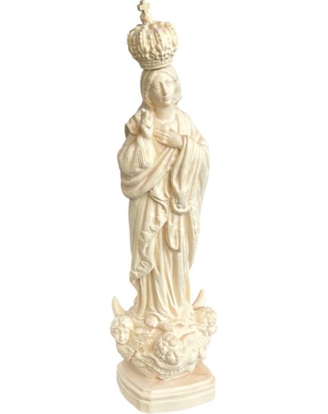 Immagine di Statua Madonna di Sameiro 60 cm legno naturale