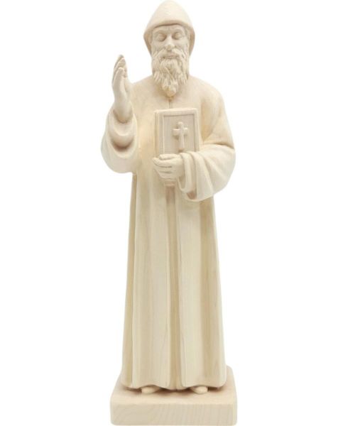 Immagine di Statua San Charbel Makhluf l’eremita 12 cm legno naturale