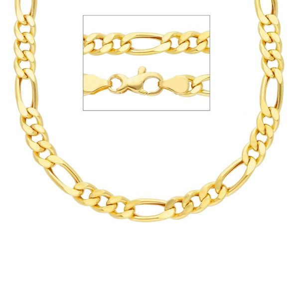 Imagen de Cadena Figaro oro amarillo 18k 60 cm