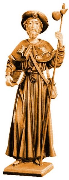 Picture of St. James the Major 150 cm (59,1 inch) wood Statue, brown