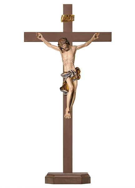Picture of Blue table baroque Crucifix 51 cm (20,1 inch) wood