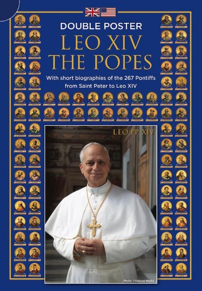 Imagen de Tutti i Papi da Pietro a Leone XIV - poster bifacciale con libretto