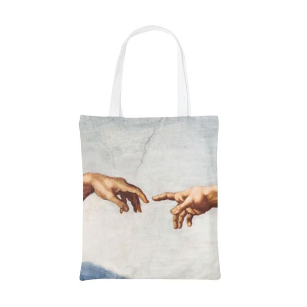 Picture of The Creation by Michelangelo Tote Bag