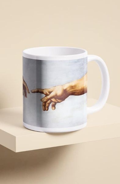 Immagine di Tazza Mug Cappella Sistina La Creazione di Adamo (2)
