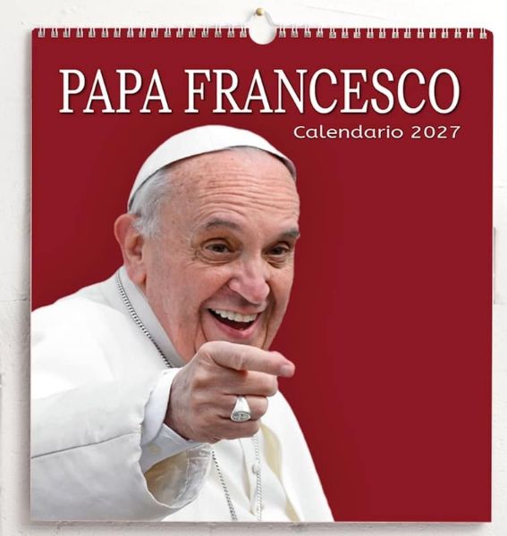 Imagen de Calendario da muro 2027 Papa Francesco cm 31x33