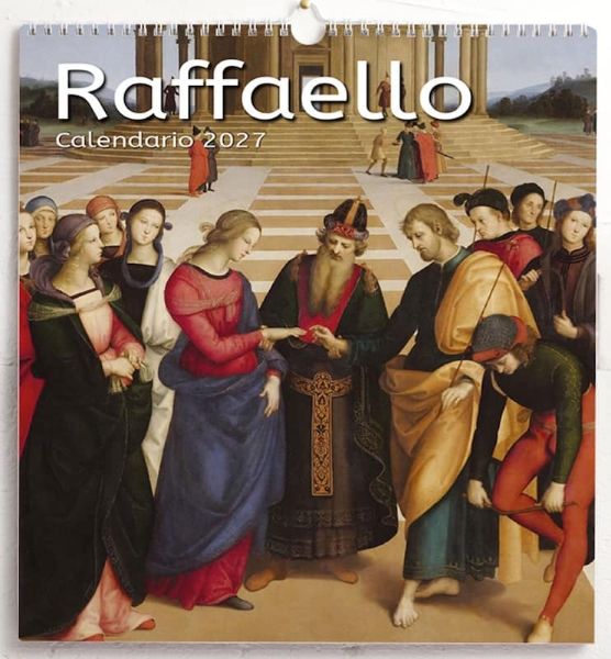 Picture of Raphael (Raffaello Sanzio) 2027 wall Calendar cm 31x33 (12,2x13 in)