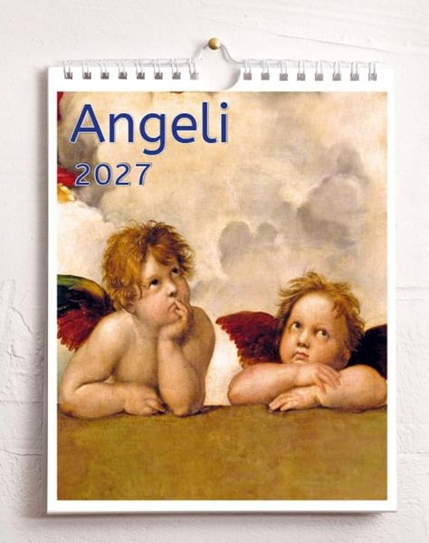 Picture of Angels 2027 wall and desk calendar cm 16,5x21 (6,5x8,3 in)