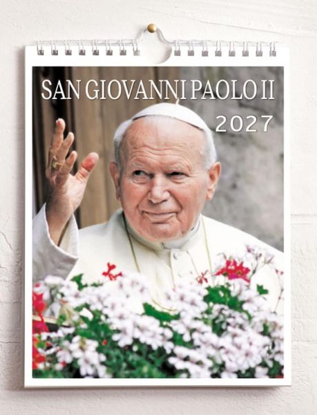 Picture of Calendario da tavolo e da muro medio 2027 San Giovanni Paolo II cm 16,5x21