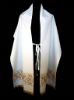 Picture of Humeral Veil with gold geometric embroidery and gold fringe