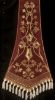 Picture of Classic clergy Stole with embroidered velvet trim and rebour fringe