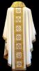 Picture of Ring collar Chasuble with geometric embroidery, strass and trim
