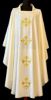 Imagen de Casulla sacerdotal con capucha falsa y bordado directo 4 Cruces