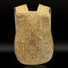 Immagine di Pianeta liturgica con ricchissimo ricamo, strass e gallone a colonna
