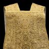 Immagine di Pianeta liturgica con ricchissimo ricamo, strass e gallone a colonna