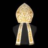 Picture of Bishop Mitre with rich Baroque embroidery on satin and strass