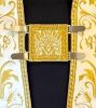 Immagine di Piviale Romano laminato con stolone e scudo in raso e frangia