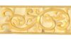 Immagine di Gallone dorato con ricamo in filato oro 8 cm