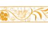 Immagine di Gallone liturgico Uva e Spighe in filato oro e argento 10 cm