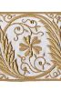 Immagine di Gallone liturgico su raso di poliestere ricamo oro 12 cm