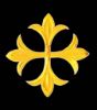 Immagine di Croce ricamata modello classico oro Applicazione per Paramenti