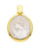 Immagine di Medaglia Angelo Custode gr 2,4 oro bicolore 18k