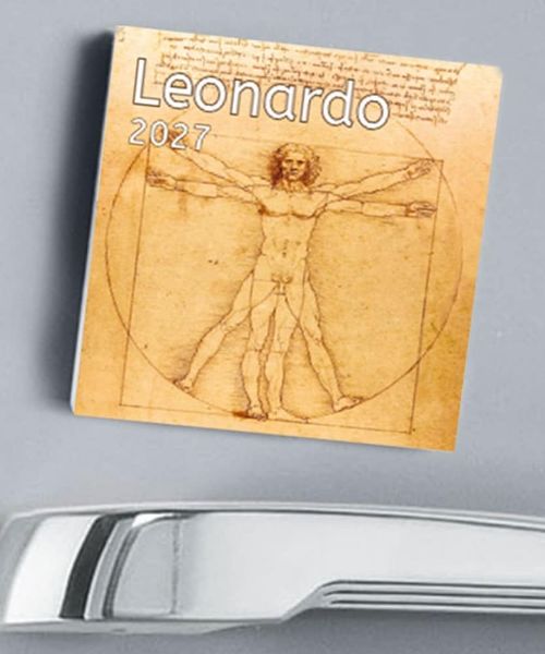Immagine di Calendario magnetico 2027 Leonardo da Vinci cm 8x8