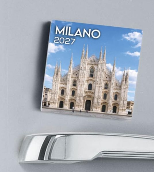 Picture of Milano  2027 magnetic calendar cm 8x8 (3,1x3,1 in)