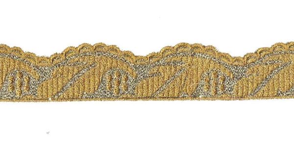 Immagine di Gallone liturgico in sablé oro ricamo a colonna 1,8 cm