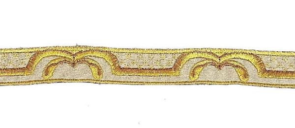 Immagine di Gallone liturgico su raso di poliestere ricamo oro 1,8 cm